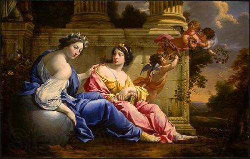 Simon Vouet The Muses Urania and Calliope Germany oil painting art